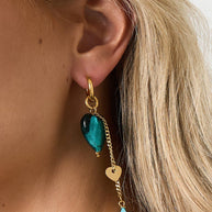 Oorbellen RVS Met Hartjes