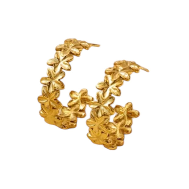 Flowers Hoop oorbellen