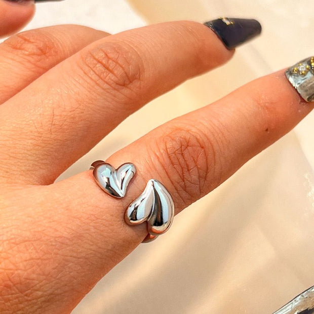 Double Heart Ring