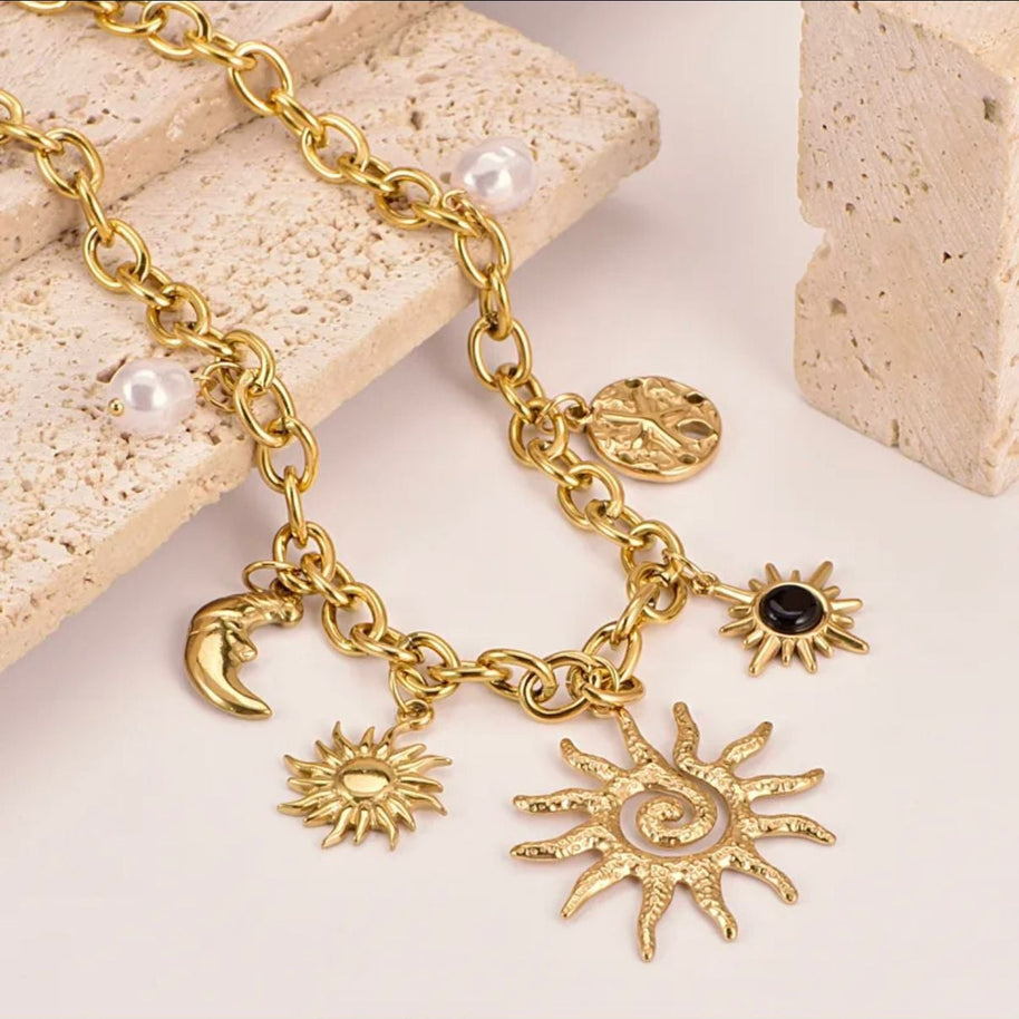 Boho Sun Ketting