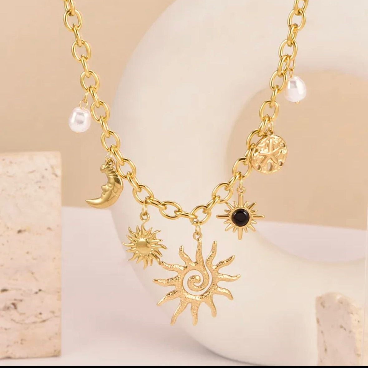 Boho Sun Ketting