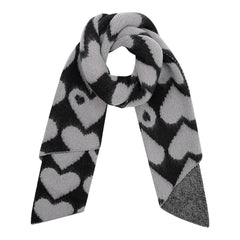 Wintersjaal Met Hartjes