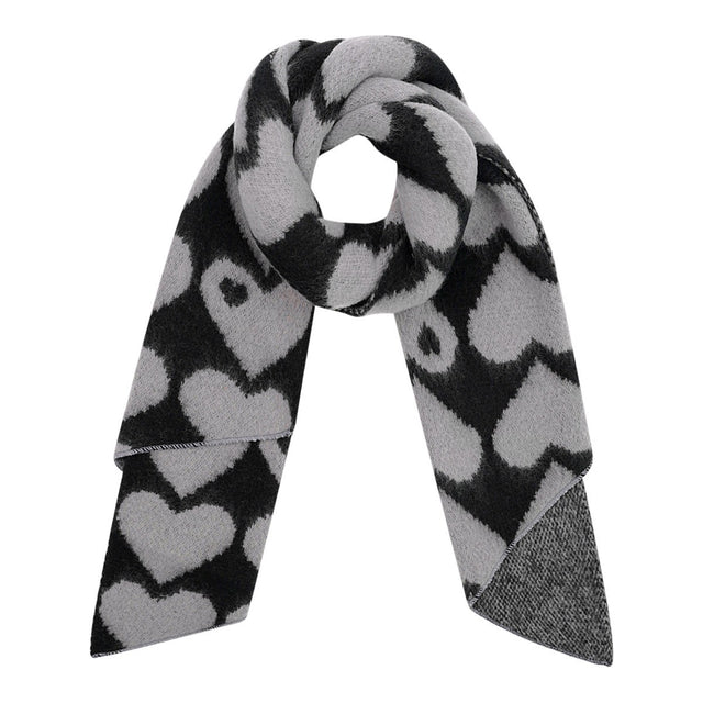 Wintersjaal Met Hartjes