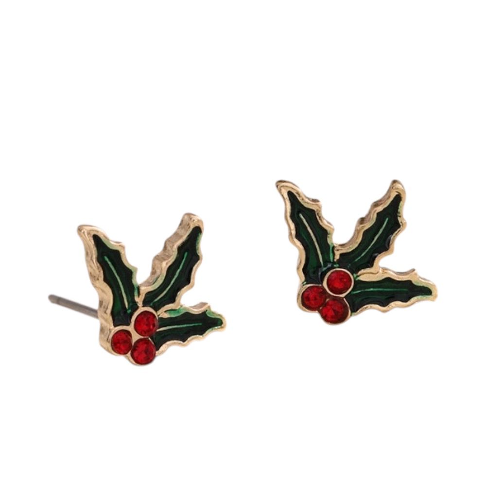 Winter Holly Oorbellen