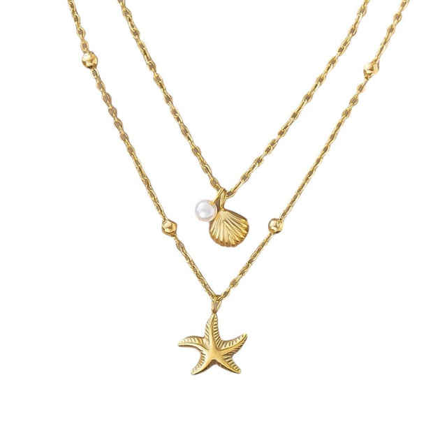 Parel / Zeester Ketting