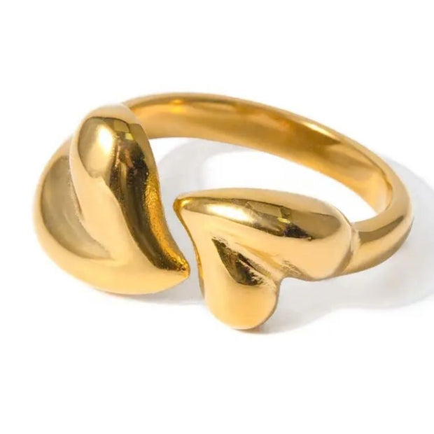 Double Heart Ring