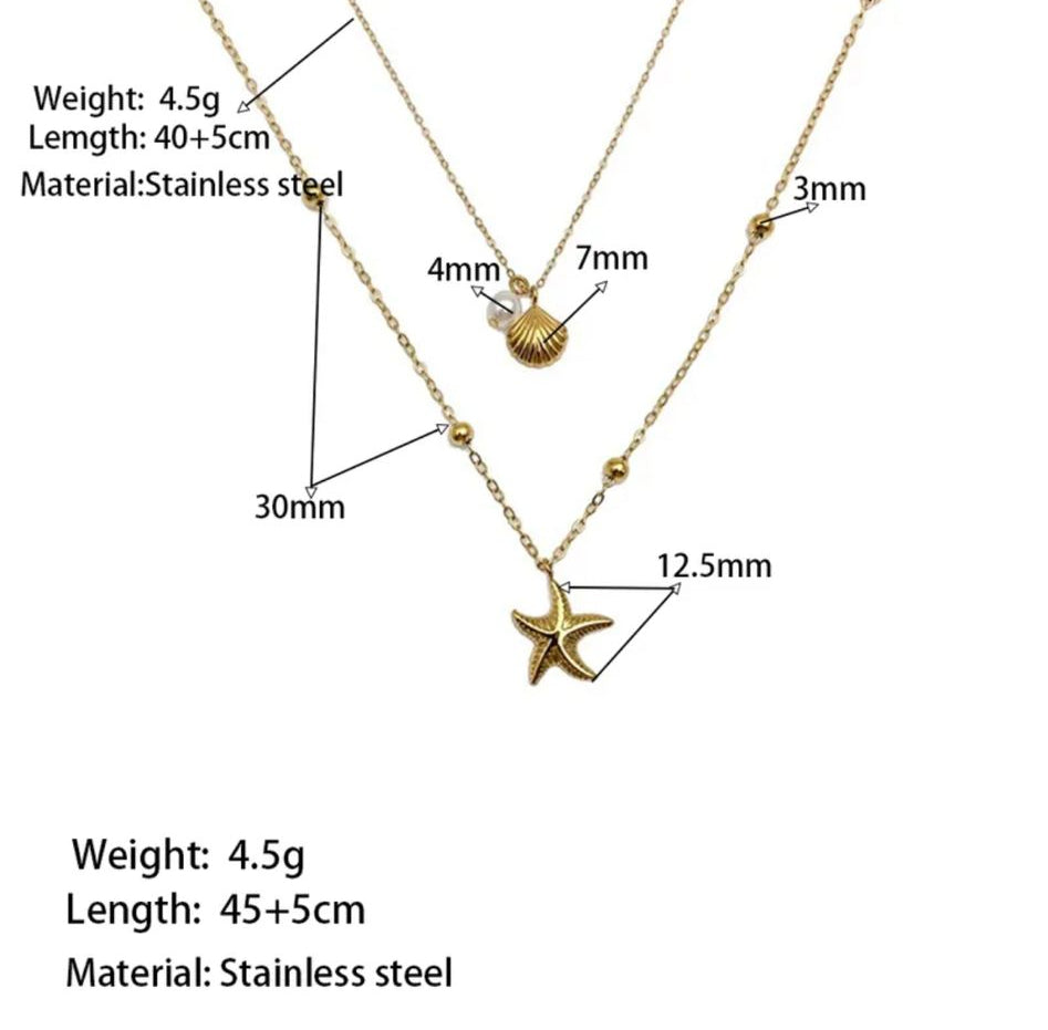 Parel / Zeester Ketting