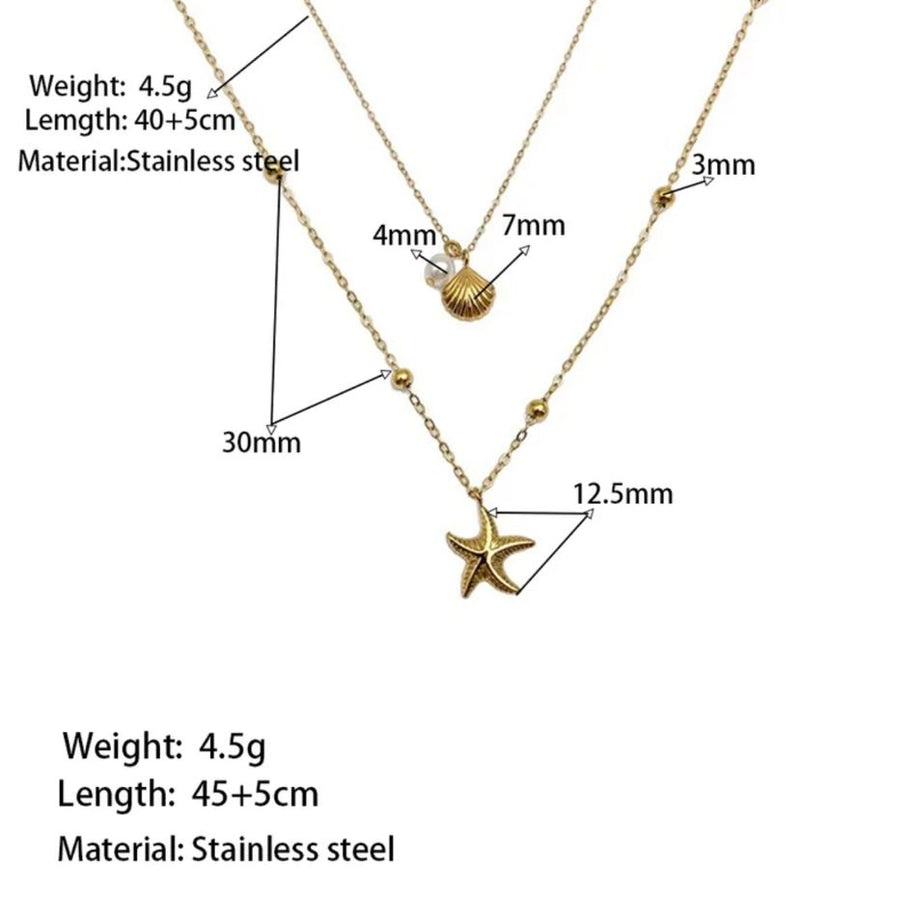 Parel / Zeester Ketting