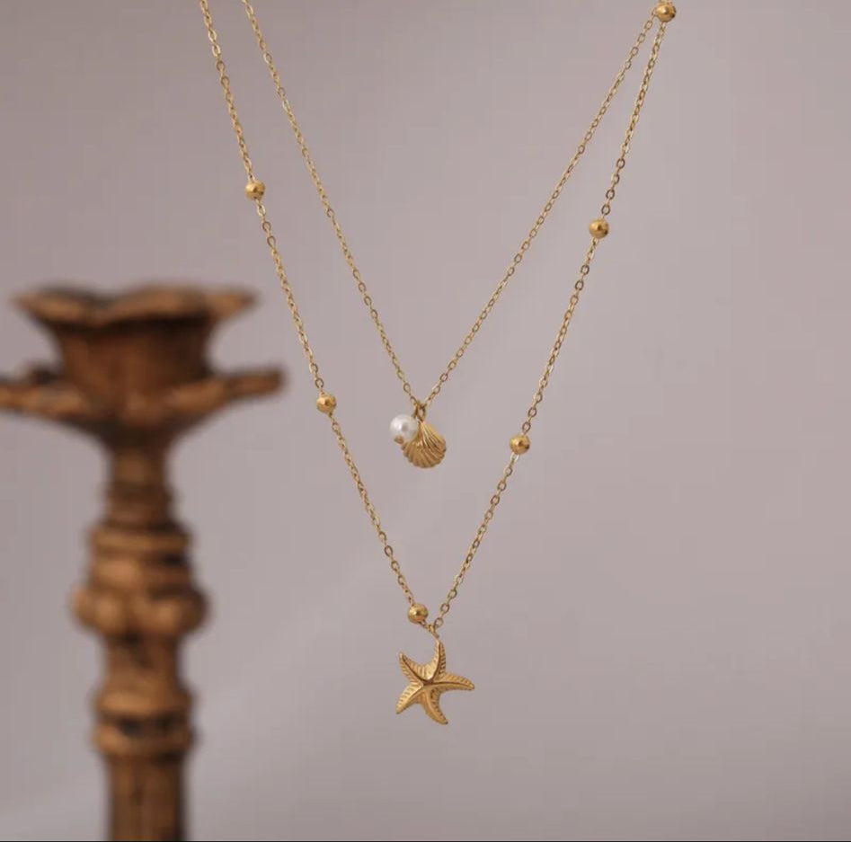 Parel / Zeester Ketting