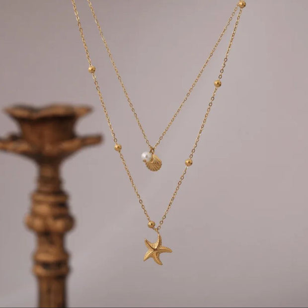 Parel / Zeester Ketting