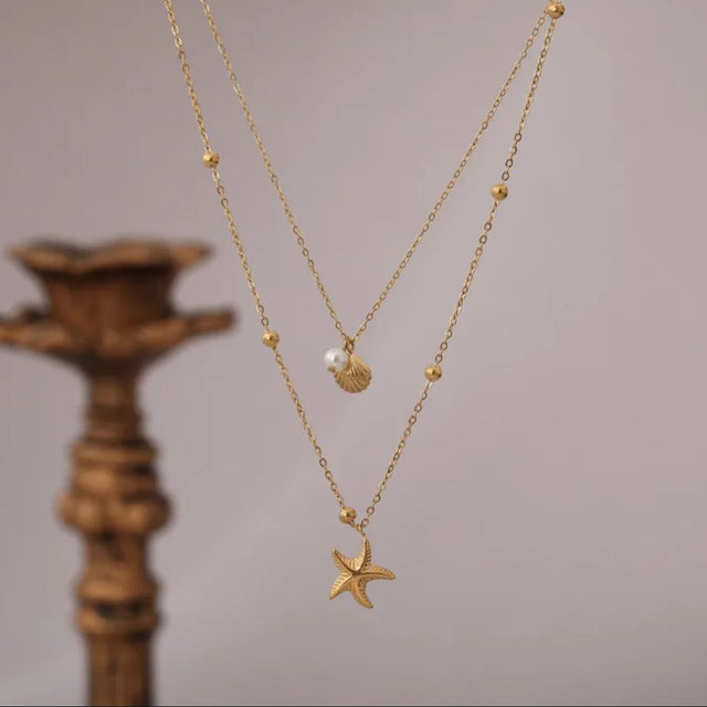 Parel / Zeester Ketting